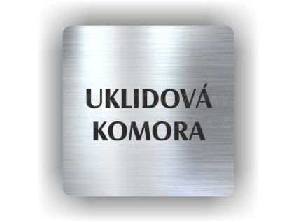 Cedule úklidová komora – plast (piktogram)