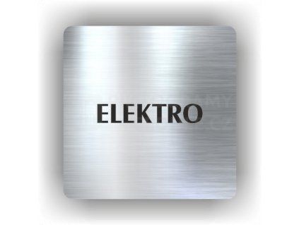 Cedule elektro – plast (piktogram)
