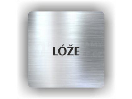 Cedule lože – plast (piktogram)