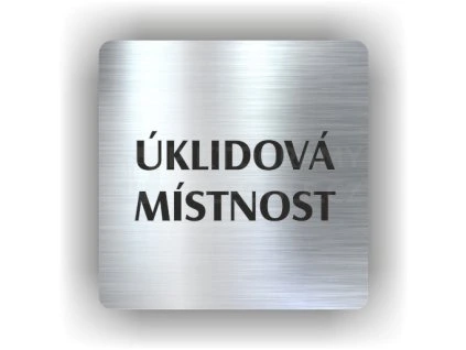 Cedule úklidová místnost – plast (piktogram)