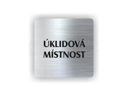 Cedule úklidová místnost | Piktogram (čtverec)