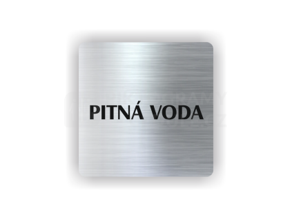 Cedule pitná voda | Piktogram (čtverec)