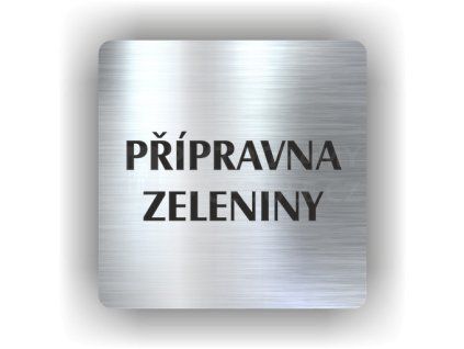 Cedule přípravna zeleniny – plast (piktogram)