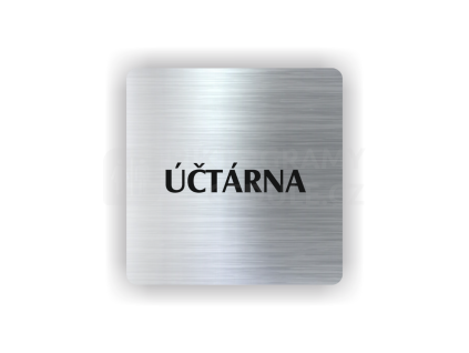 Cedule účtárna | Piktogram (čtverec)