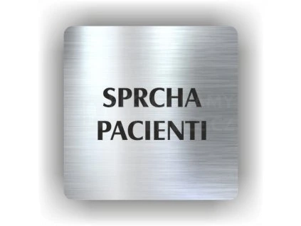 Cedule sprcha pacienti – plast (piktogram)