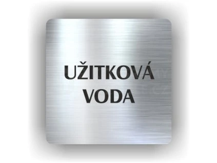 Cedule užitková voda – plast (piktogram)