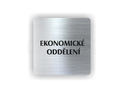 Cedule ekonomické oddělení | Piktogram (čtverec)
