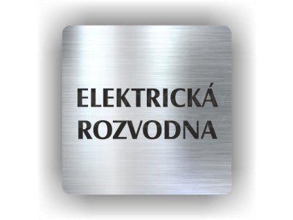 Cedule elektrická rozvodna – plast (piktogram)