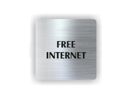 Cedule free internet | Piktogram (čtverec)