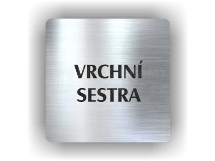 Cedule vrchní sestra – plast (piktogram)