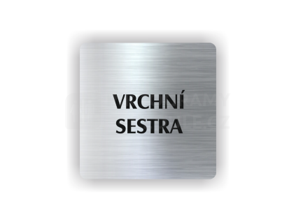 Cedule vrchní sestra | Piktogram (čtverec)