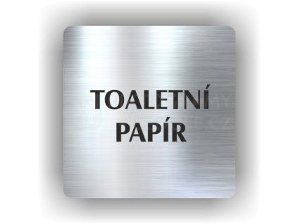 Cedule toaletní papír – plast (piktogram)