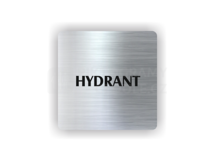 Cedule hydrant | Piktogram (čtverec)