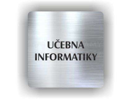 Cedule učebna informatiky – plast (piktogram)