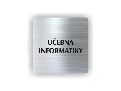 Cedule učebna informatiky | Piktogram (čtverec)
