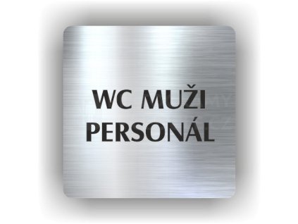 Piktogram - WC MUŽI PERSONÁL