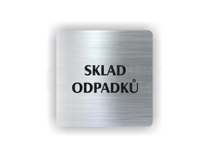 Cedule sklad odpadků – plast (piktogram)