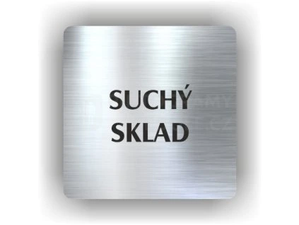 Cedule suchý sklad – plast (piktogram)