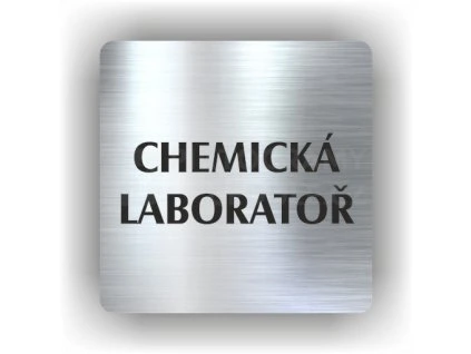 Cedule chemická laboratoř – plast (piktogram)