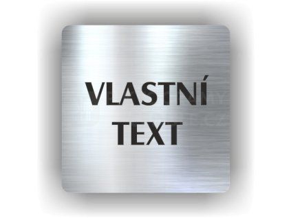 Cedule vlastní text – plast (piktogram)
