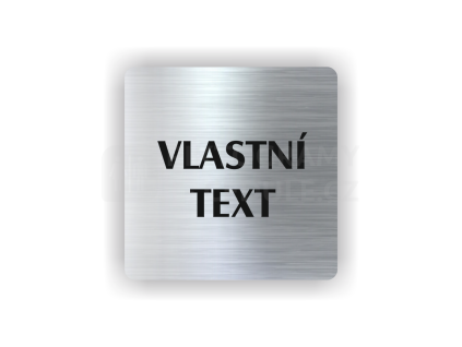 Cedule vlastní text | Piktogram (čtverec)