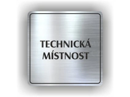 Cedule technická místnost – plast (piktogram)