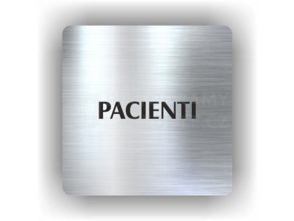 Cedule pacienti – plast (piktogram)