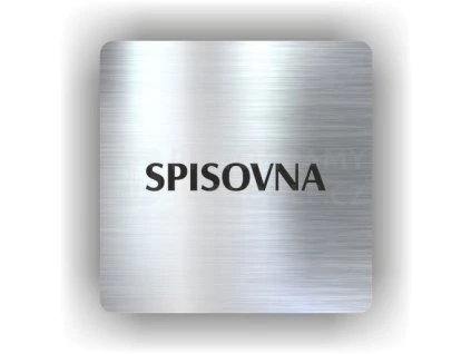 Cedule spisovna – plast (piktogram)
