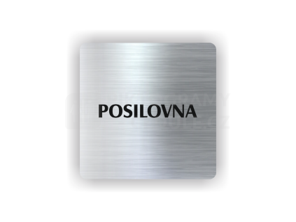 Cedule posilovna | Piktogram (čtverec)