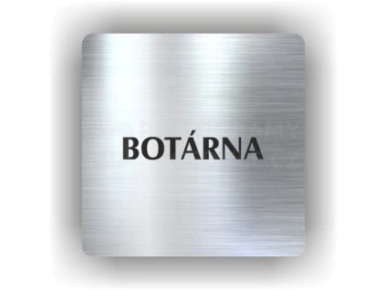 Cedule botárna – plast (piktogram)