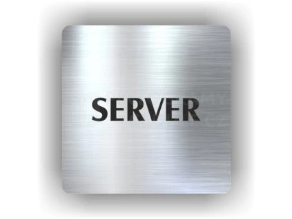 Cedule server – plast (piktogram)