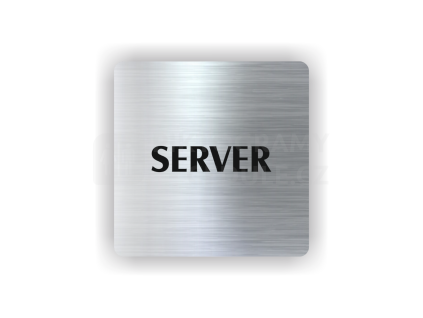 Cedule server | Piktogram (čtverec)