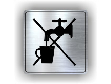 Cedule užitková voda – plast (piktogram)