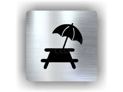 Cedule kemp – plast (piktogram)