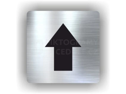 Cedule šipka nahorů – plast (piktogram)