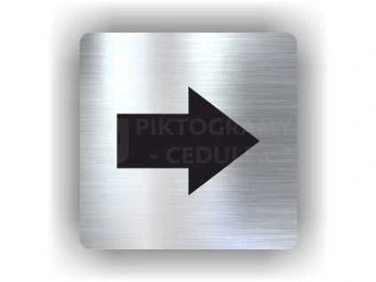 Cedule šipka do prava – plast (piktogram)