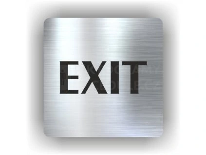Cedule exit- východ – plast (piktogram)