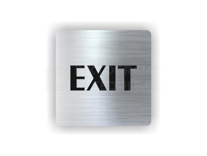 Cedule exit- východ | Piktogram (čtverec)