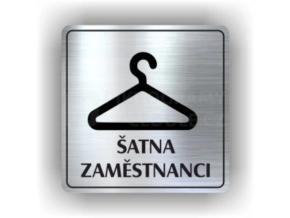 Cedule šatna zaměstnanci – plast (piktogram)