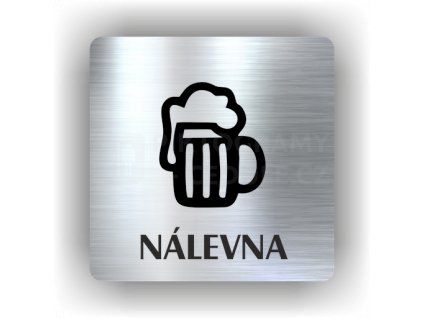 Cedule nálevna – plast (piktogram)