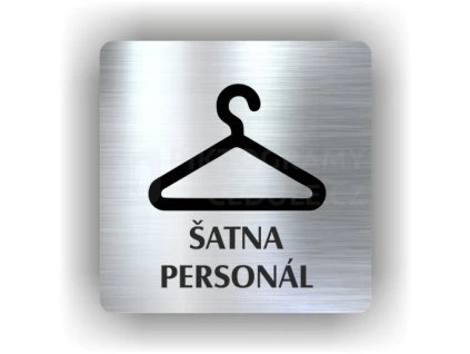 Cedule šatna personál – plast (piktogram)
