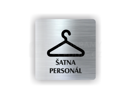 Cedule šatna personál | Piktogram (čtverec)