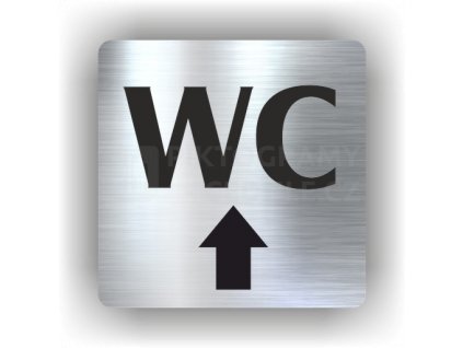 Piktogram - WC NAHORU/ROVNĚ