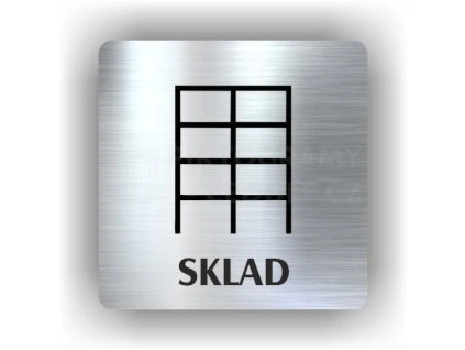 Cedule sklad – plast (piktogram)