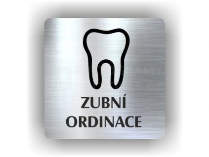 Cedule zubní ordinace – plast (piktogram)