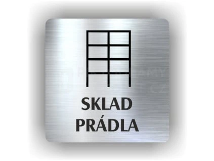 Cedule sklad prádla – plast (piktogram)