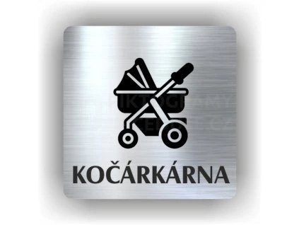 Cedule kočárkárna – plast (piktogram)