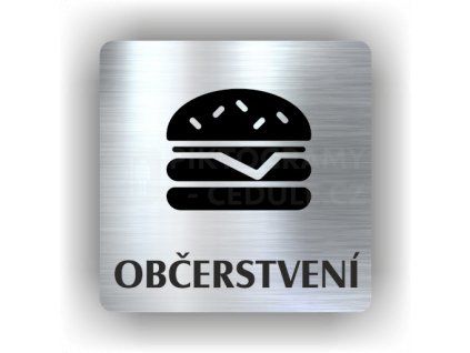 Cedule občerstvení – plast (piktogram)