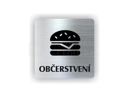 Cedule občerstvení | Piktogram (čtverec)