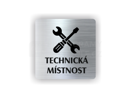 Cedule technická místnost | Piktogram (čtverec)